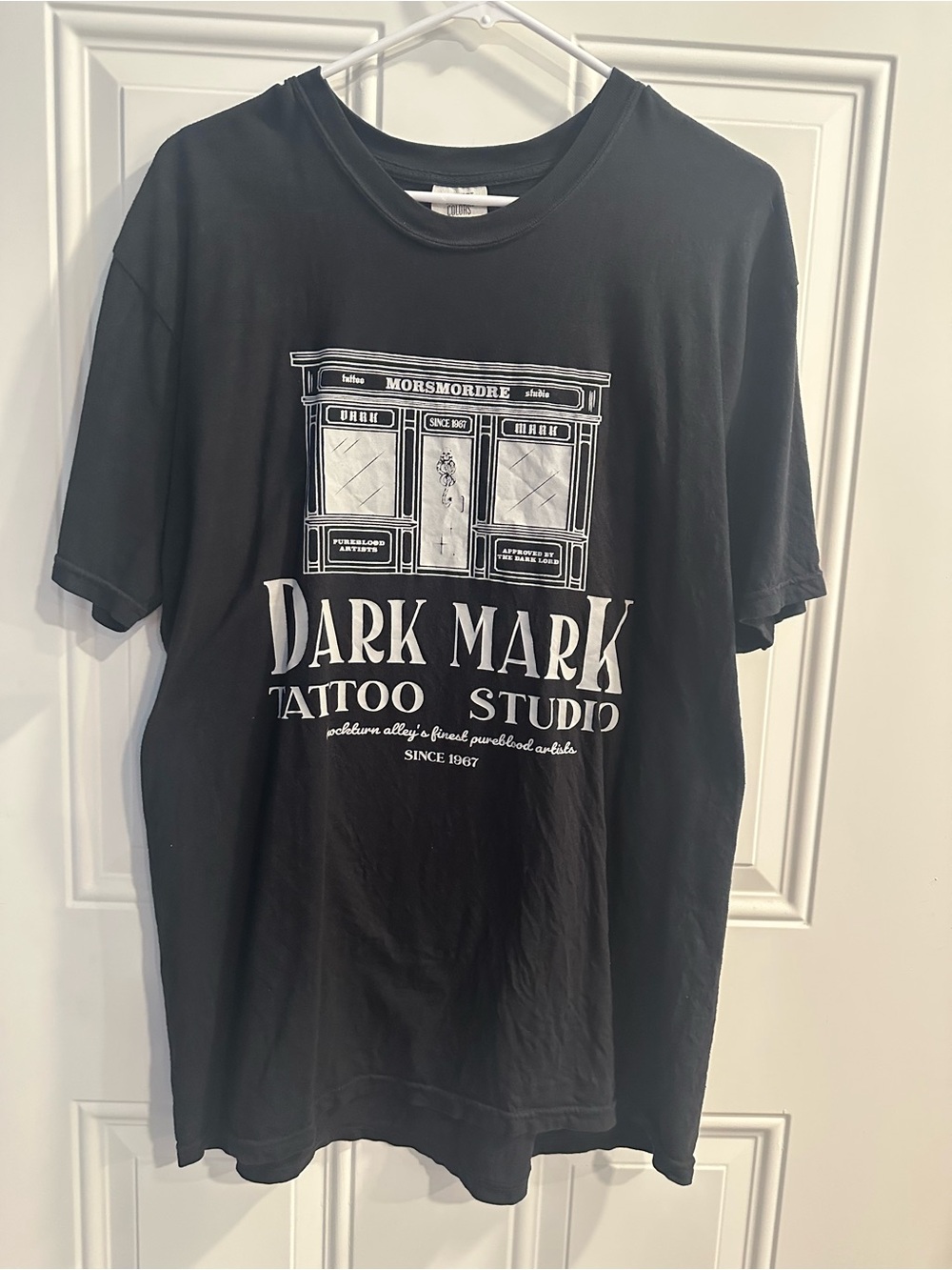 Aftercolor Harry Potter dark mark tattoo studio t shirt large comfort colors